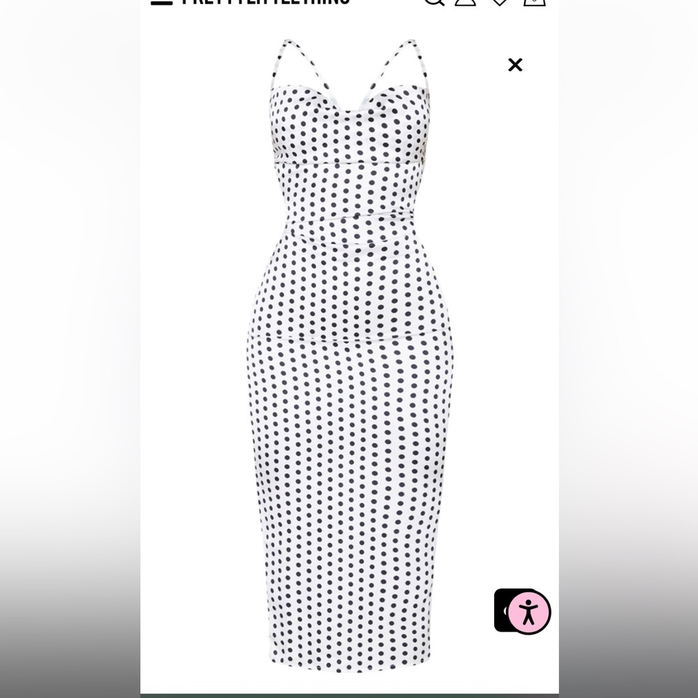 Midi polka dot dress - Picture 6 of 7
